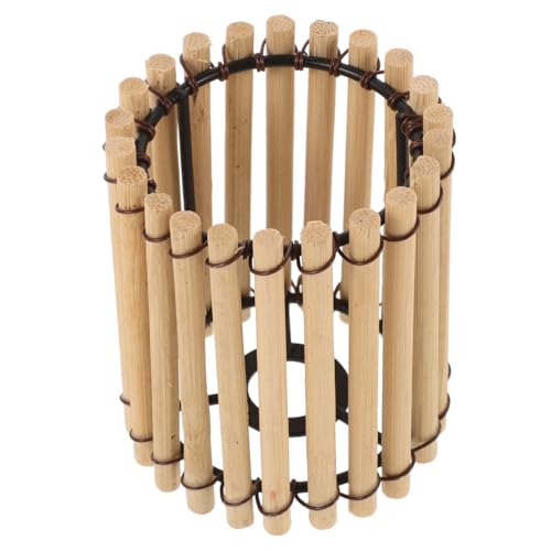 WATIIFUFU Handgefertigter Lampenschirm Klein Vintage Stil Gewebt Dekorative Hängelampe Ersatz Lampenschirm für Wohnzimmer Schlafzimmer Atmosphäre von WATIIFUFU