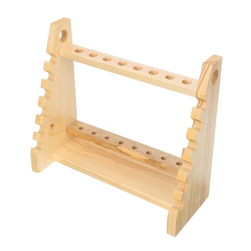 WATIIFUFU Holz-pipettenständer und Reagenzglashalter Trapezförmiger Multifunktionaler Laborständer aus Natürlichem Holz Wiederverwendbar Poliert Sicher für Experimente und Laborzubehör von WATIIFUFU