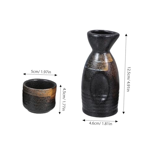 WATIIFUFU Japanisches Sake Set Keramik Set Sakeflasche mit Sakebechern Dekoratives Haushalts sakegeschirr Elegantes Multifunktionales Trinkgeschirr für Wasser und Spirituosen WATIIFUFU Japanisches Sake Set Keramik Set Sakeflasche mit Sakebechern Dekoratives Haushalts sakegeschirr Elegantes Multifunktionales Trinkgeschirr für Wasser und Spirituosen von WATIIFUFU
