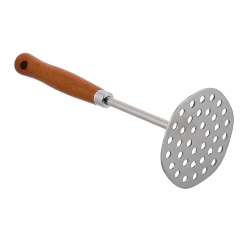 WATIIFUFU Kartoffelstampfer mit Holzgriff Vielseitiger Küchenhelfer für Kartoffelpüree Obst und Gemüsezerkleinerung Ergonomisch Langlebig und Leicht zu Reinigen von WATIIFUFU