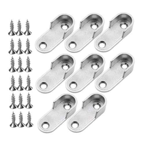 WATIIFUFU Kleiderstangenhalterung Schrankrohrlager Flach Robust Für Kleiderschrank Garderobe Modern Schlichtes Design Vielseitig Einsetzbar Einfache Werkzeuglose Montage von WATIIFUFU