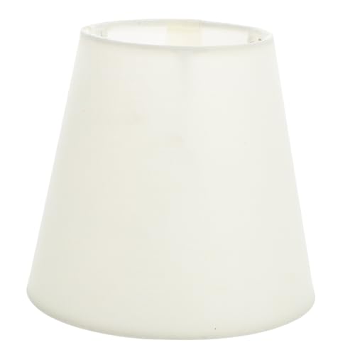 WATIIFUFU Kleiner Vintage Lampenschirm Fassung Makaronfarbig Stoff Lampshade Retro Stil für Tischleuchte Wohnzimmer Schlafzimmer Büro von WATIIFUFU
