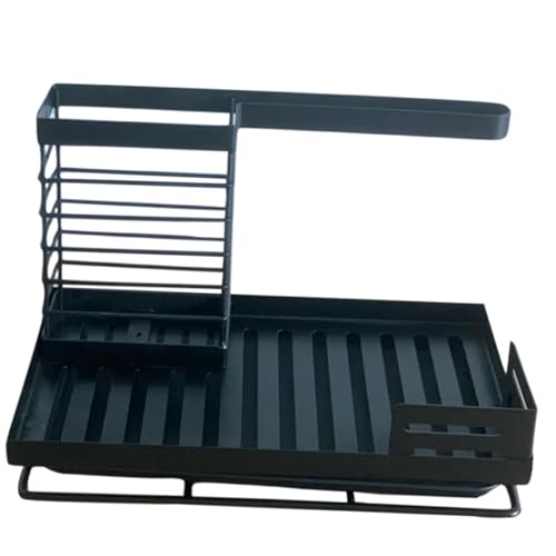 WATIIFUFU Küchenspüle Organizer mit Ablage und Abtropffunktion Rutschfester Schwammhalter für Spülbecken Multifunktionaler Lappenhalter zur Küchenorganisation Stabil und Belastbar von WATIIFUFU