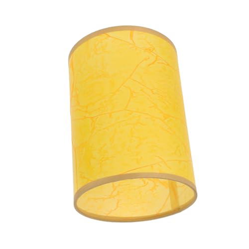 WATIIFUFU Lampenschirmhalter mit Zylindrigem Lampenschirm Gelbes Lammleder für Schlafzimmer Wohnzimmer Büro Vielseitig als Wand Stehlampe Nutzbar und Modern WATIIFUFU Lampenschirmhalter mit Zylindrigem Lampenschirm Gelbes Lammleder für Schlafzimmer Wohnzimmer Büro Vielseitig als Wand Stehlampe Nutzbar und Modern von WATIIFUFU