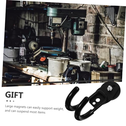 WATIIFUFU Magnetischer Werkzeughaken Stark mit Rutschfester Gummibeschichtung Bohrfreier Montage Tragfähig für Garage und Werkstatt Praktischer Organizer für Schwere Gegenstände von WATIIFUFU
