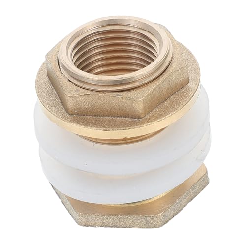 WATIIFUFU Messing-adapter Außengewinde Innengewinde Wasserbehälter Anschluss mit Silikondichtung Regentonnen-schlauchverbinder für Effiziente Abwasserableitung und Langlebige von WATIIFUFU