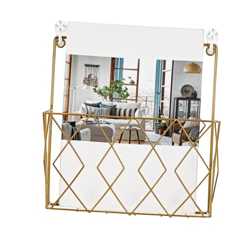 WATIIFUFU Metall Draht Zeitschriftenständer Wandregal Robust Offenes Design Mehrzweck Buch Zeitungs Magazinhalter Platzsparend Für Büro Zuhause von WATIIFUFU