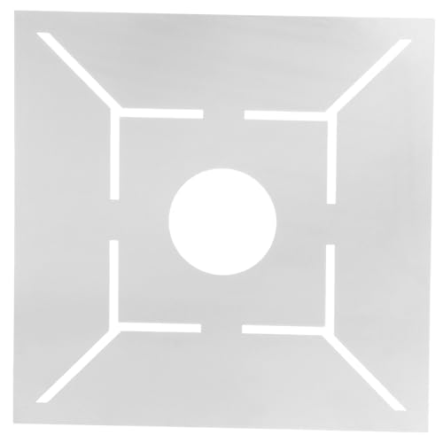 WATIIFUFU Multifunktionaler Bodenablauf messlineal aus Edelstahl mit Hohlformen Präzises Badezimmer messwerkzeug für Fliesen Winkel und Muster Langlebiger Fliesenpositionierer für Exakte von WATIIFUFU