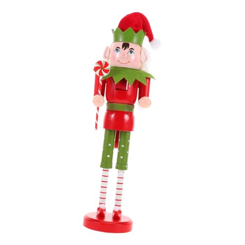 WATIIFUFU Lovely Nutcracker Ornament Aus Holz Handbemalte Weihnachtsdekoration Für Schreibtisch Und Tisch Charmante Figur Für Festliche Stimmung Und Freude von WATIIFUFU