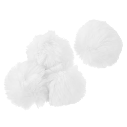 WATIIFUFU 4stücke Kleine Pompoms Brosche Flauschige Bälle Revers Nadel Dekoration Abnehmbare Pompom Bälle Brosche Dekore von WATIIFUFU