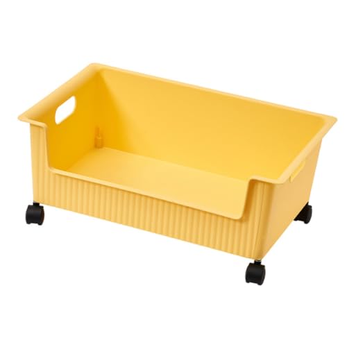WATIIFUFU Praktische Aufbewahrungsbox für Bücher und Kleidung Mobiler Organizer für Schlafzimmer Büro und Klassenzimmer Stapelbar Leicht zu Reinigen Platzsparend unter Schreibtisch und Sofa von WATIIFUFU