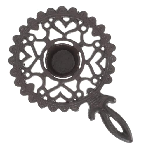 WATIIFUFU Retro Gusseisen Teewärmer Stövchen mit Teelichtbasis Hitzebeständig rutschfest für Wohnzimmer Büro Stilvoller Teekannenwärmer zur Wärmeerhaltung von WATIIFUFU