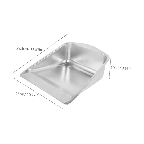 WATIIFUFU Robuste Edelstahl Kehrschaufel Handlich Vielseitig für Haushalt Büro Auto Effizienter Müllschaufel Staub Schmutzentferner Metall Kehrblech Langlebig und Biegfest von WATIIFUFU