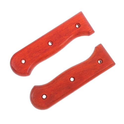 WATIIFUFU Rotes Birnenholz Messergriff Ersatz Zwei teiliges Klemmband Design Mit Fester Handschutz Küchenmessergriff Für DIY Messerreparatur Und Kochzubehör WATIIFUFU Rotes Birnenholz Messergriff Ersatz Zwei teiliges Klemmband Design Mit Fester Handschutz Küchenmessergriff Für DIY Messerreparatur Und Kochzubehör von WATIIFUFU