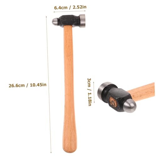 WATIIFUFU Runder Holzhammer mit Holzgriff Möbelmontage Hammer für Heimwerker Präziser Aufprall Rutschfester Griff Leichter Montagehammer für Holzarbeiten und Dekoration von WATIIFUFU