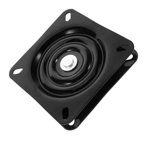 WATIIFUFU Schwarze Quadratische Sitz drehbasis aus Robustem Drehbar Langlebiger Möbel drehmechanismus Ersatz für Barhocker Sofas Boots Displaymöbel Einfache Montage Vielseitig Einsetzbar von WATIIFUFU