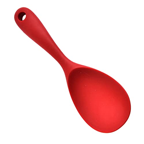 WATIIFUFU Silikon Reislöffel Rot Nicht stick Stehend Hitzebeständig Küchenhelfer Für Suppe Reis Servieren Restaurant Haushalt WATIIFUFU Silikon Reislöffel Rot Nicht stick Stehend Hitzebeständig Küchenhelfer Für Suppe Reis Servieren Restaurant Haushalt von WATIIFUFU
