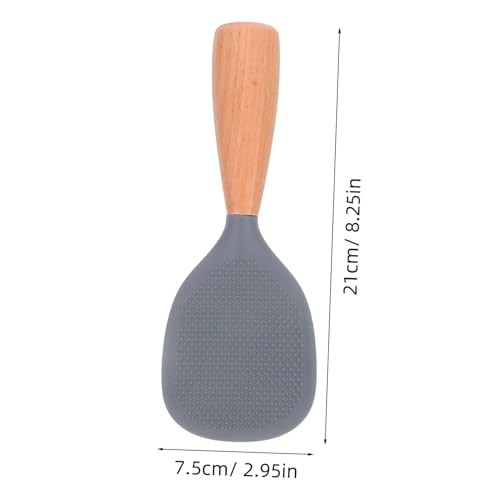 WATIIFUFU Silikon reislöffel mit Holzgriff Hitzebeständig Antihaftbeschichtet Selbststehend Ergonomisch Rutschfest Schont Reiskocher Küchenutensil für Reisportionierung und Servieren WATIIFUFU Silikon reislöffel mit Holzgriff Hitzebeständig Antihaftbeschichtet Selbststehend Ergonomisch Rutschfest Schont Reiskocher Küchenutensil für Reisportionierung und Servieren von WATIIFUFU