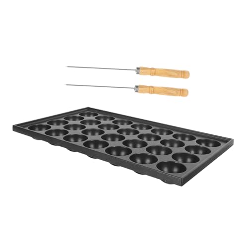 WATIIFUFU Takoyaki Backform Antihaft Takoyaki Pfanne aus Eisen Schnelles Erhitzen Leicht zu Reinigen für Zuhause Grill und Restaurant von WATIIFUFU