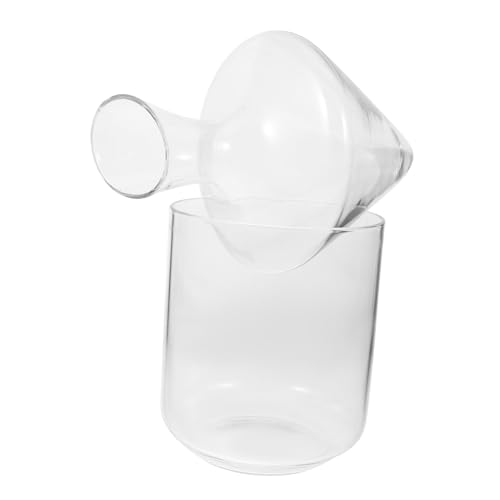 WATIIFUFU Transparenter Weindekanter mit Schrägem Ausgießer und Glas eisbehälter Stilvolles Design Spülmaschinengeeignet Sicherer Rand für Weinliebhaber und Festliche Anlässe WATIIFUFU Transparenter Weindekanter mit Schrägem Ausgießer und Glas eisbehälter Stilvolles Design Spülmaschinengeeignet Sicherer Rand für Weinliebhaber und Festliche Anlässe von WATIIFUFU