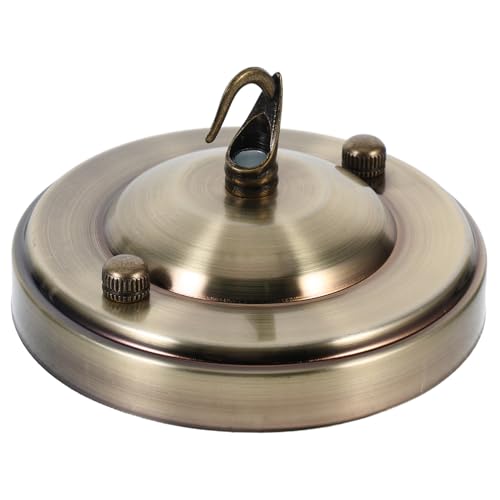 WATIIFUFU Vintage Deckenbaldachin mit Hakenplatte aus Metall Schwere Deckenleuchten halterung für Kronleuchter und Pendelleuchten Einfache Montage Stabile Deckenrosette für Wohn WATIIFUFU Vintage Deckenbaldachin mit Hakenplatte aus Metall Schwere Deckenleuchten halterung für Kronleuchter und Pendelleuchten Einfache Montage Stabile Deckenrosette für Wohn von WATIIFUFU