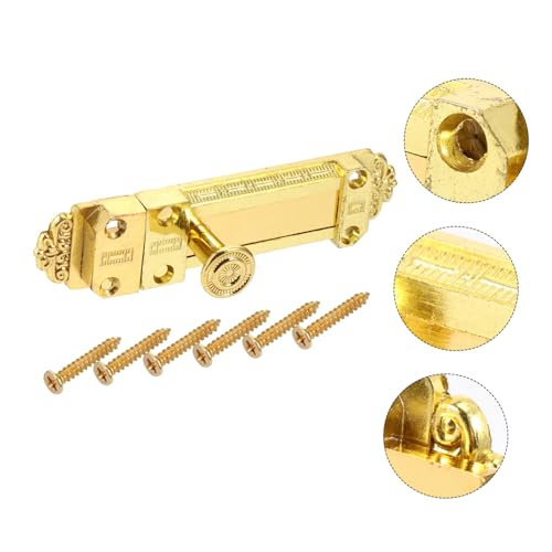 WATIIFUFU Vintage Europäischer Schiebetürbolzen aus Legierung Robustes Sicherheitsschloss mit Hoher Verschleißfestigkeit für Badezimmer Fenster Garagen und Haustiertüren Klein von WATIIFUFU