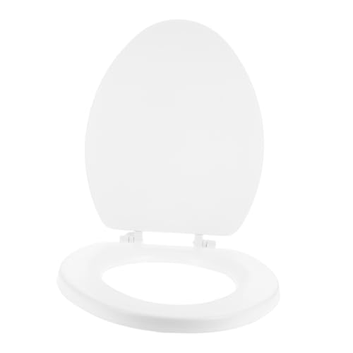 WATIIFUFU Wc-sitzdeckel Weiß Dicke Gepolsterte Toilettenbrille mit Geräuscharmem Schließmechanismus Langlebige Dichtung für Toilettenschüssel Einfache Montage Geeignet für Badezimmer WATIIFUFU Wc-sitzdeckel Weiß Dicke Gepolsterte Toilettenbrille mit Geräuscharmem Schließmechanismus Langlebige Dichtung für Toilettenschüssel Einfache Montage Geeignet für Badezimmer von WATIIFUFU