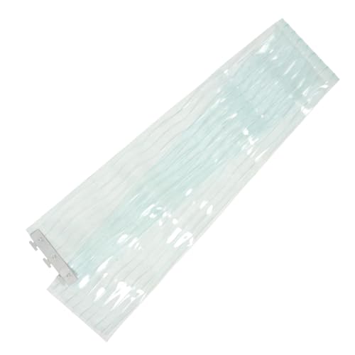 WATIIFUFU Winddichter PVC Türvorhang Transparent Streifenvorhang mit Stabiler Temperaturkontrolle für Markt Gewerberaum Breit Wasserabweisend Langlebig und Einfach zu Bedienen von WATIIFUFU
