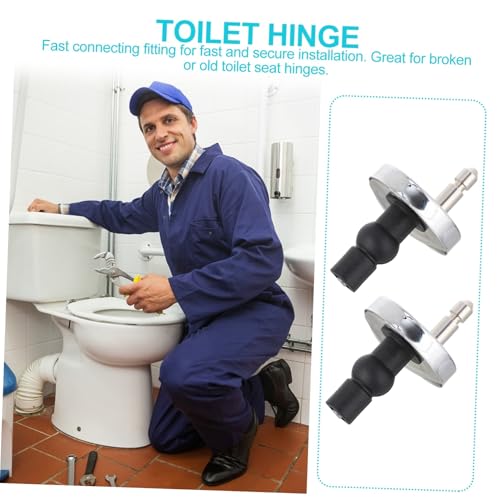 WATIIFUFU Zinklegierung Wc Sitz Scharniere Ersatzset mit Schnellverschluss Schrauben Rostfrei Korrosionsbeständig Einfache Montage ohne Demontage Passend für Standard Toilettendeckel WATIIFUFU Zinklegierung Wc Sitz Scharniere Ersatzset mit Schnellverschluss Schrauben Rostfrei Korrosionsbeständig Einfache Montage ohne Demontage Passend für Standard Toilettendeckel von WATIIFUFU