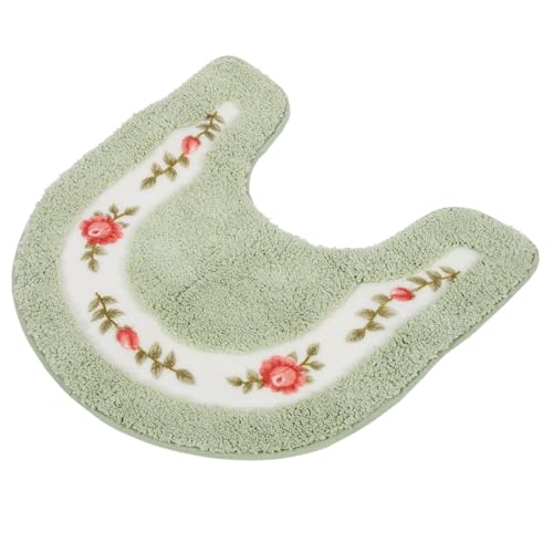 WATIIFUFU rutschfeste U förmige Toilettenmatte Weiche Multifunktionale Badvorlage Grüne Bodenmatte für Badezimmer rutschfeste Leichte Fußpolsterung Geeignet für Glatte Böden WATIIFUFU rutschfeste U förmige Toilettenmatte Weiche Multifunktionale Badvorlage Grüne Bodenmatte für Badezimmer rutschfeste Leichte Fußpolsterung Geeignet für Glatte Böden von WATIIFUFU