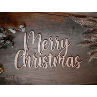 Holzschriftzug " Merry Christmas", "Fröhliche Weihnachten", Weihnachtsdeko, Weihnachten, Tischdeko Holzschriftzug " Merry Christmas", "Fröhliche Weihnachten", Weihnachtsdeko, Weihnachten, Tischdeko von WATSCHOENET
