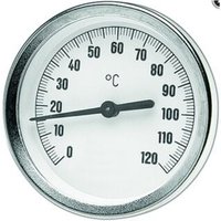 Bimetall-Zeigerthermometer axial 0-120 GradC or d= 100mm, Tauchhülse 75mm - Watts von WATTS