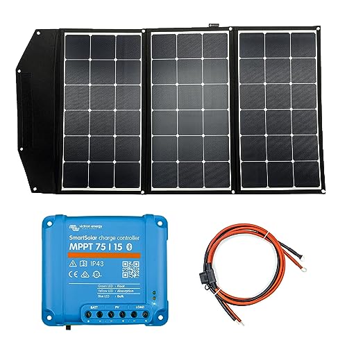 WATTSTUNDE WS200SF-HV SunFolder+ 200Wp Solartasche Variationsset Victron SmartSolar 75/15 (200 Watt High Voltage) von WATTSTUNDE