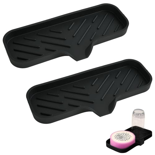 WATUNID Silikon Seifenschale mit Ablauf, 2 Stück Seifenhalter für Badezimmer Dusche, Seifenablage Halter, Soap Holder für Küche Bad Schwämme Bürsten Spülmaschinenfestes WATUNID Silikon Seifenschale mit Ablauf, 2 Stück Seifenhalter für Badezimmer Dusche, Seifenablage Halter, Soap Holder für Küche Bad Schwämme Bürsten Spülmaschinenfestes von WATUNID
