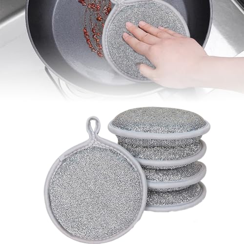 5 Stück Multipurpose Wire Dishwashing Rags,Mehrzweck-Draht-Geschirrspüllappen für Nass und Trocken,2024 Neuestes Stahldraht-Geschirrspüllappen,Wiederverwendbar,Topfreiniger Putzlappen,für Küche Hausha 5 Stück Multipurpose Wire Dishwashing Rags,Mehrzweck-Draht-Geschirrspüllappen für Nass und Trocken,2024 Neuestes Stahldraht-Geschirrspüllappen,Wiederverwendbar,Topfreiniger Putzlappen,für Küche Hausha von WAVATA
