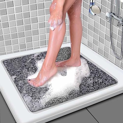 WAVATA Duschmatte rutschfest 60x60, Weich Komfort Duschmatte mit Antibakterielle Badematte, Antirutschmatte Dusche für Badewanne und Nassbereiche, Waschbar von WAVATA
