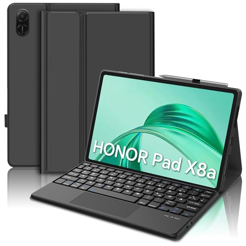 WAVATA Tastatur für Honor Pad X8a 2024 11" mit Touchpad, Hülle mit Tastatur für Honor Pad X8a Bluetooth Magnetische Abnehmbare QWERTZ Layout, Schwarz WAVATA Tastatur für Honor Pad X8a 2024 11" mit Touchpad, Hülle mit Tastatur für Honor Pad X8a Bluetooth Magnetische Abnehmbare QWERTZ Layout, Schwarz von WAVATA