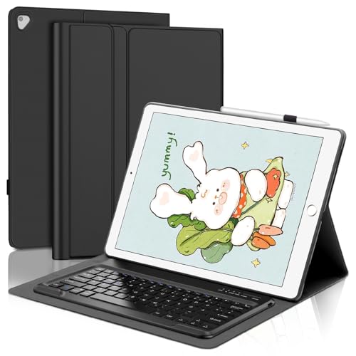 WAVATA Tastatur für iPad Pro 12.9 2/1 Generation 2017/2015, Hülle mit Tastatur für iPad Pro 12.9 Zoll QWERTZ Layout Magnetisch Abnehmbarer, Schwarz WAVATA Tastatur für iPad Pro 12.9 2/1 Generation 2017/2015, Hülle mit Tastatur für iPad Pro 12.9 Zoll QWERTZ Layout Magnetisch Abnehmbarer, Schwarz von WAVATA