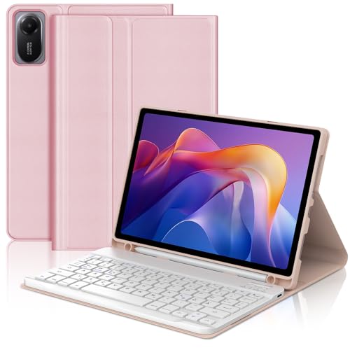 WAVATA Tastatur für Xiaomi Redmi Pad 2 11" 2025/Redmi Pad SE 2023, Hülle mit Tastatur für Redmi Pad 2 Magnetische Bluetooth Abnehmbare QWERTZ Layout, Rosa WAVATA Tastatur für Xiaomi Redmi Pad 2 11" 2025/Redmi Pad SE 2023, Hülle mit Tastatur für Redmi Pad 2 Magnetische Bluetooth Abnehmbare QWERTZ Layout, Rosa von WAVATA