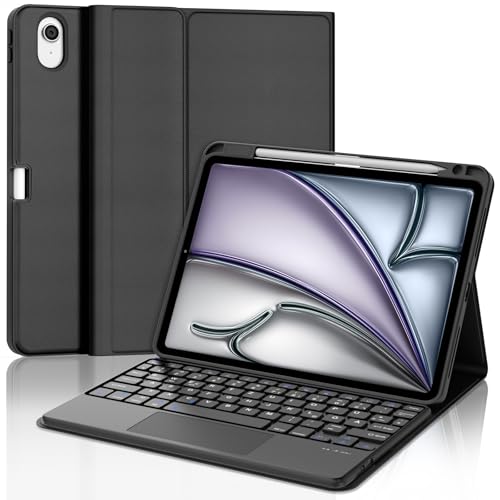 WAVATA Tastatur für iPad Air 11" M2/M3 2024/2025 mit Touchpad, Hülle mit Tastatur für iPad Air 11 2024 Keyboard Case Magnetische Abnehmbare Bluetooth QWERTZ Layout, Schwarz WAVATA Tastatur für iPad Air 11" M2/M3 2024/2025 mit Touchpad, Hülle mit Tastatur für iPad Air 11 2024 Keyboard Case Magnetische Abnehmbare Bluetooth QWERTZ Layout, Schwarz von WAVATA