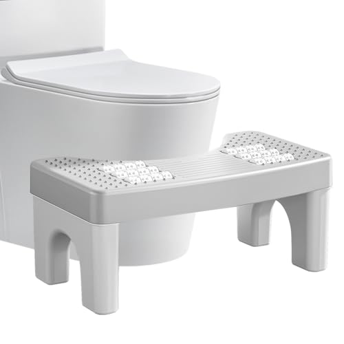 WAVATA Toilettenhocker Erwachsene, Plastik Klohocker Kackhocker, Badezimmer Toilettenhocker, wc Hocker für Ermöglicht hockende Position Anti-Verstopfung von WAVATA