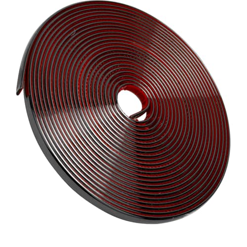 Zierleisten Selbstklebend Schwarz (8M x 8 mm x 3 mm),Selbstklebend Chromleiste, Deckenleisten Stuckleisten Wand,Zierleisten Selbstklebend für Abziehen und Aufkleben,flexibler Spiegel,Wand,Decke,Boden von WAVATA