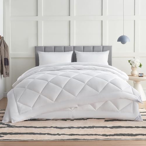 WAVVE Bettdecke 240x220 4 Jahreszeiten 2 teilig - Sommerdecke 240x220cm 150gsm+Ganzjahresdecke 220 x 240 300gsm＝Winterdecke 450gsm, Steppdecke Atmungsaktive 220x240 für Vierjahreszeiten/Sommer/Winter von WAVVE