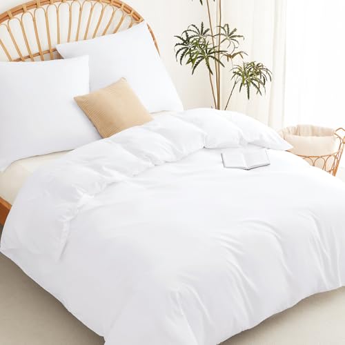 WAVVE Bettwäsche 220x240 3 teilig Weiß - Bettbezug 220 x 240 Set mit Kissenbezüge 80x80 cm, Bettwäsche-Sets 240x220 aus Mikrofaser mit Reißverschluss Weich und Bügelfrei, Weiss WAVVE Bettwäsche 220x240 3 teilig Weiß - Bettbezug 220 x 240 Set mit Kissenbezüge 80x80 cm, Bettwäsche-Sets 240x220 aus Mikrofaser mit Reißverschluss Weich und Bügelfrei, Weiss von WAVVE