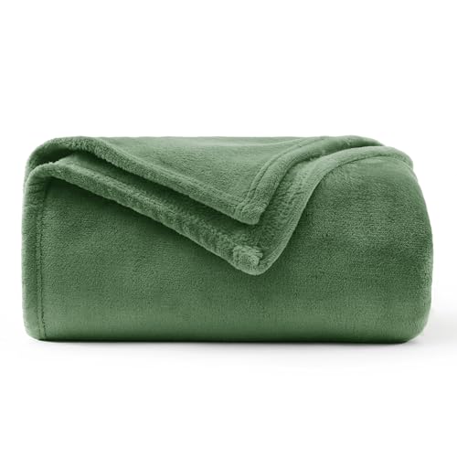 WAVVE Kuscheldecke Flauschig Decke Fleecedecke - Sofadecke Klein Wohndecke Couchdecke, Decke Sofa Weich Grün, Leicht Sofaüberwurf 130x150 cm von WAVVE