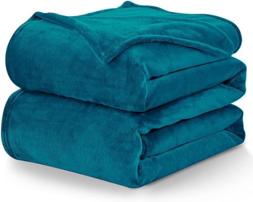 WAVVE Kuscheldecke Flauschig Decke Fleecedecke - Sofadecke Klein Wohndecke Couchdecke, Decke Sofa Weich Türkis, Leicht Sofaüberwurf 130x150 cm von WAVVE