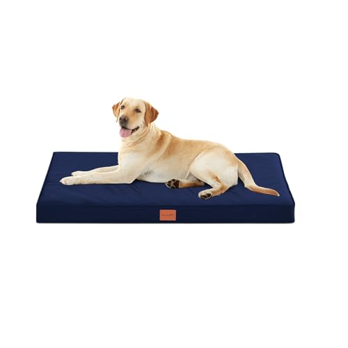 WAVVE Orthopädisches Hundebett, Hundesofa mit Eierkartonschaum für große Hunde, 112 x 81 cm, Abnehmbare und Waschbare, rutschfeste Unterseite, Navy Blau WAVVE Orthopädisches Hundebett, Hundesofa mit Eierkartonschaum für große Hunde, 112 x 81 cm, Abnehmbare und Waschbare, rutschfeste Unterseite, Navy Blau von WAVVE