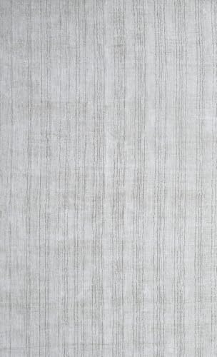 Handgewebter Teppich 120x180 Beige Glanzoptik Leinen Flach Wohnzimmer SH256 von WAWA TEPPICH