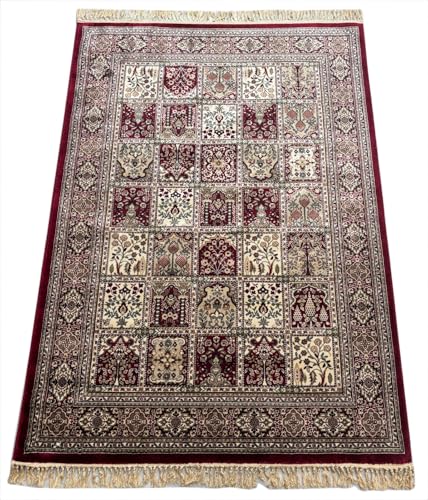 Orientteppich 150x210 cm Kashmir Design Viskose mit Seidenglanz Luxuriös Teppich von WAWA TEPPICH