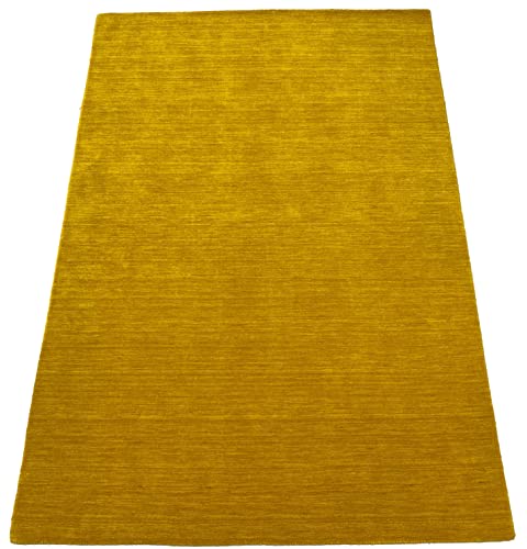 Orientteppich Gold Gabbeh Teppich 100% Wolle Loom Handgefertigt G-630 (140 x 200 cm) von WAWA TEPPICH